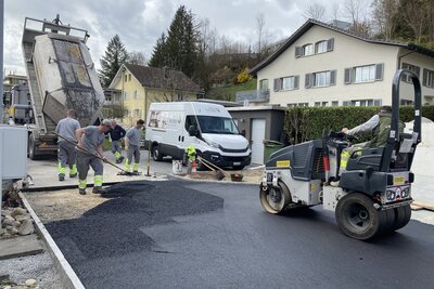 Umgebungsarbeiten am Schützenrain