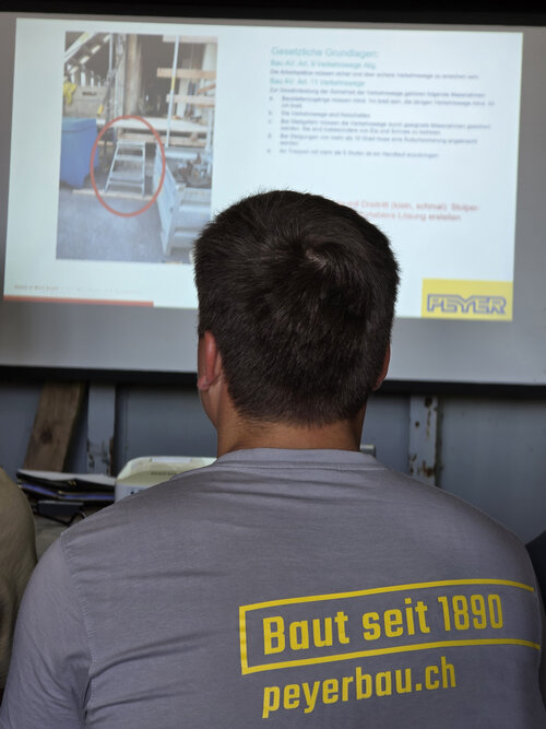 Firmeninterne Schulung Arbeitssicherheit