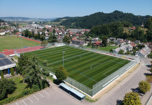 Neubau Kunstrasenfeld Sportzentrum