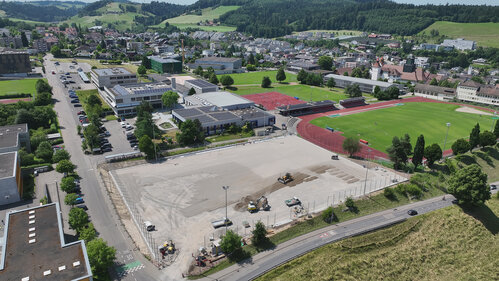 Neubau Kunstrasenfeld Sportzentrum